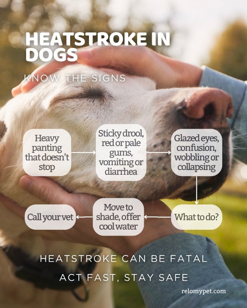 Signs of heatstroke in dogs