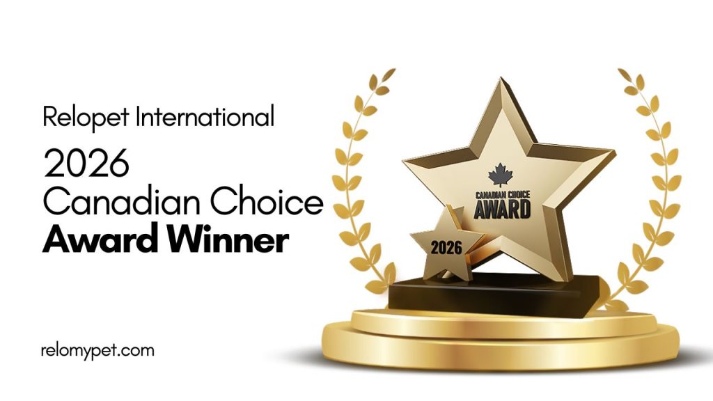 2026 Canadian Choice Award Winner in Pet Transportation Services - Relopet International