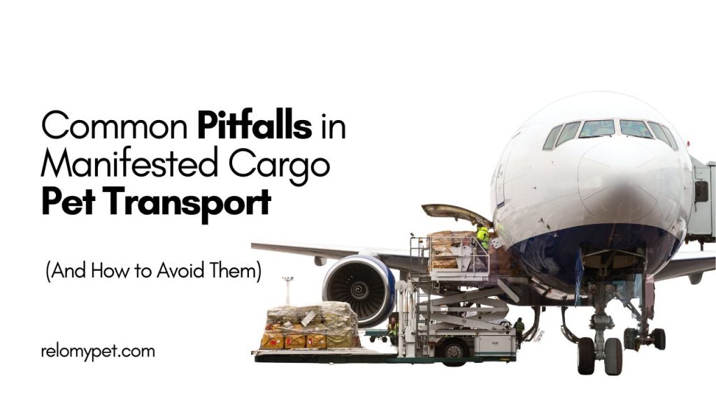 Common Pitfalls in Manifested Cargo Pet Transport and How to Avoid Them. Relopet Int. Featured Image